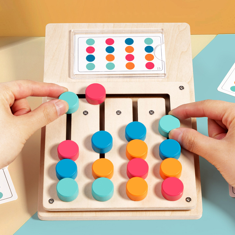 Board Game Enthusiast - Kids Montessori Color Shape Matching Cognition