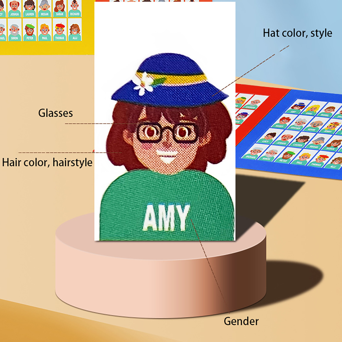 Family Guessing Board Game Who - Board Game Name 评论和价格