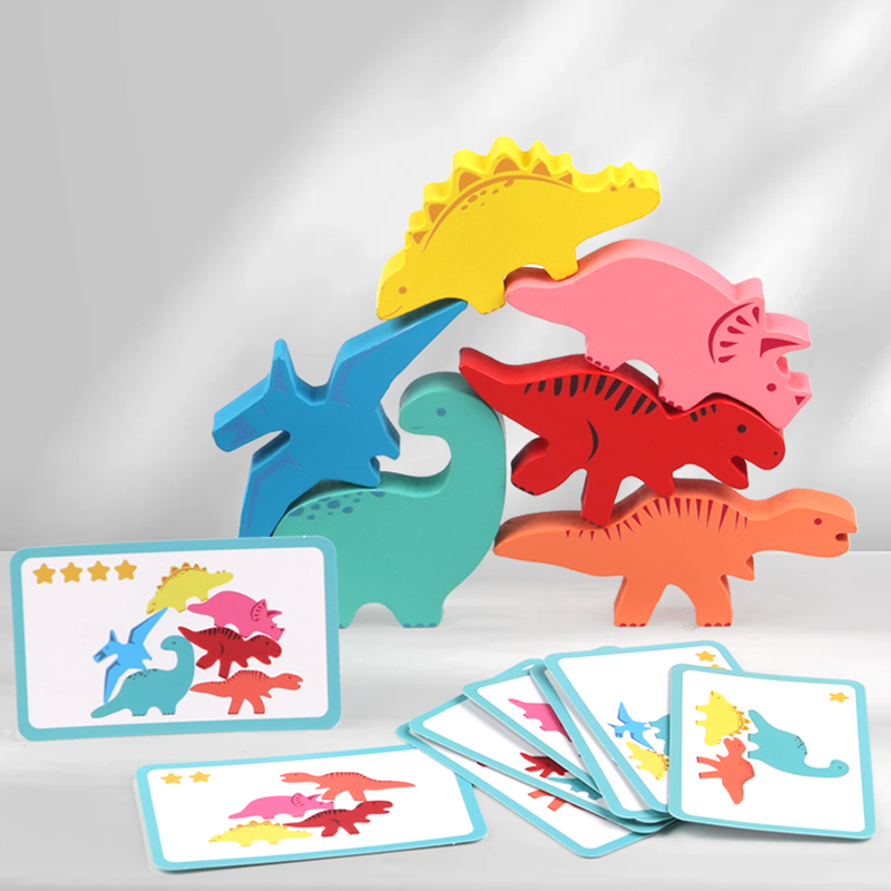 Wooden Balance Blocks Toys For - Board Game Nature 评论和价格
