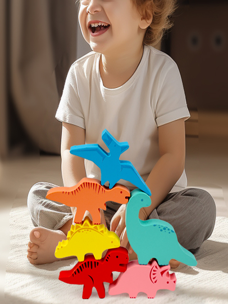 Wooden Balance Blocks Toys For - Board Game Nature 评论和价格
