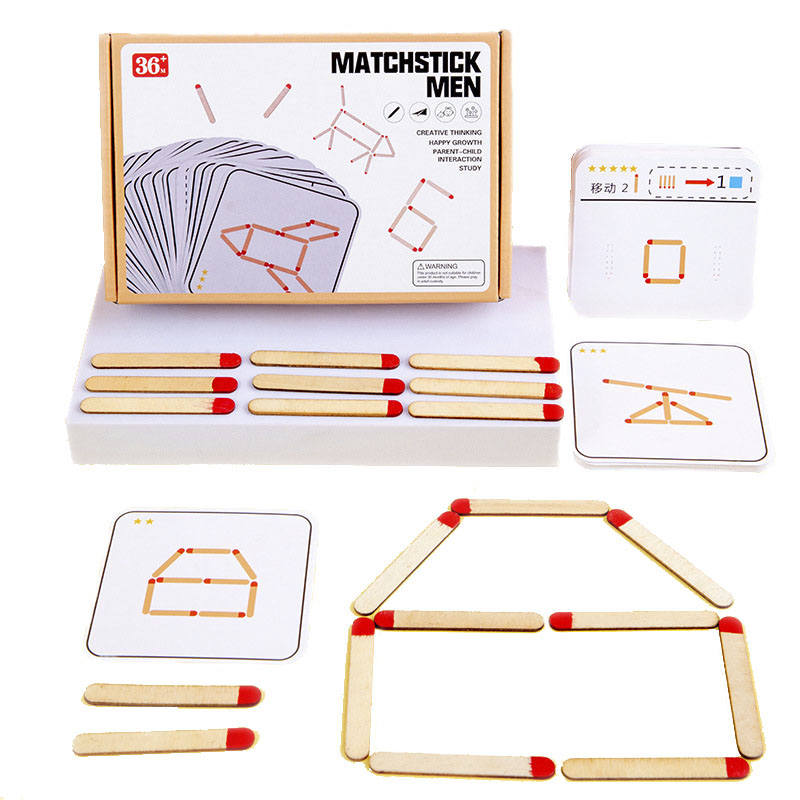 Montessori Matches Puzzles Gam - Board Game Nature 评论和价格