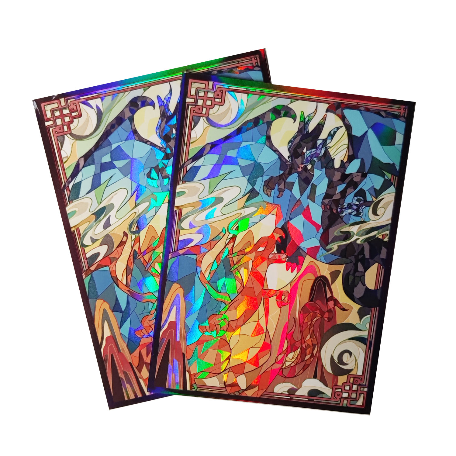 60ct Holo Card Sleeves 66x91mm - Board Game Illustrator 评论和价格