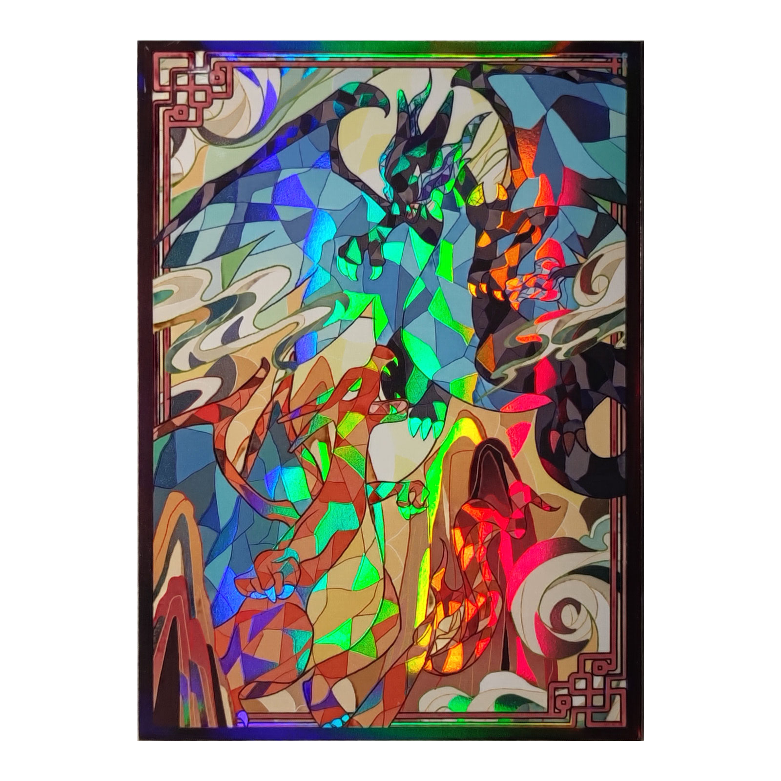 60ct Holo Card Sleeves 66x91mm - Board Game Illustrator 评论和价格