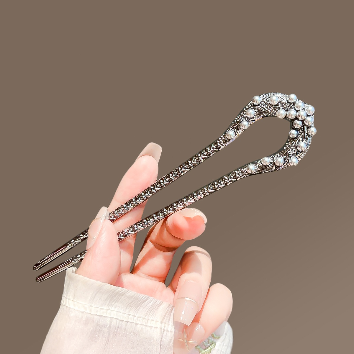 New Pearl U Shaped Hairpin For - Board Game Go 评论和价格