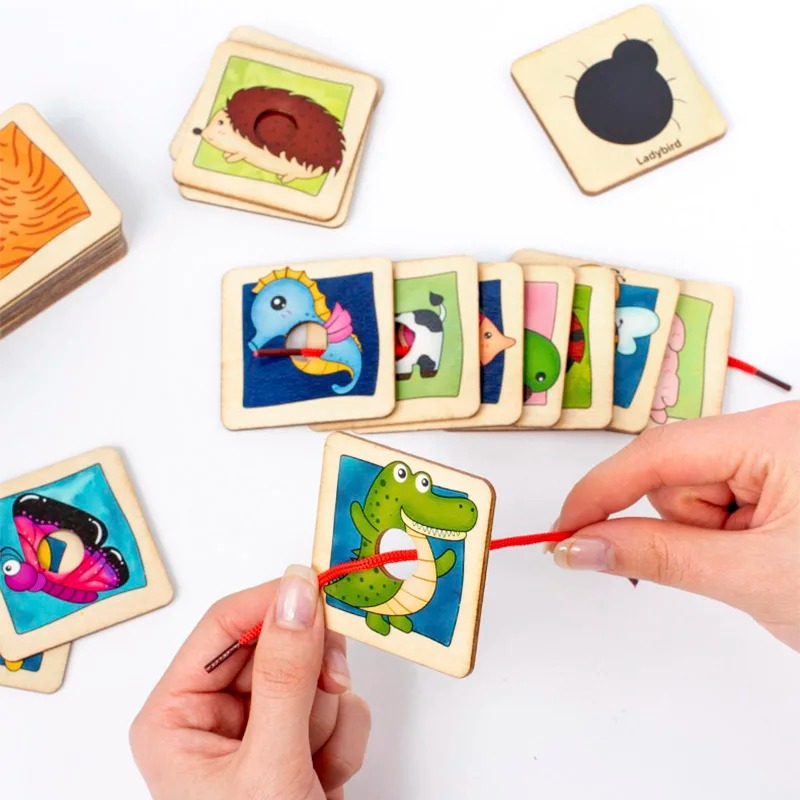 Wooden Animal Fur Pattern Matc - Board Game Nature 评论和价格