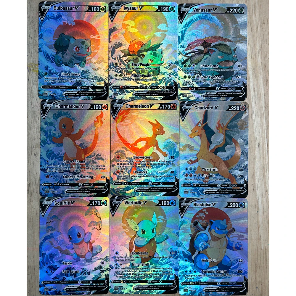 9Pcs/set DIY Anime PTCG Collec - Board Game Is 评论和价格