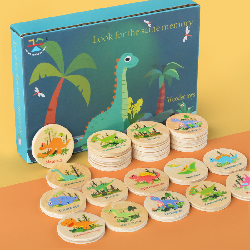Memory Game Dinosaur Matching  - Board Game Nature 评论和价格