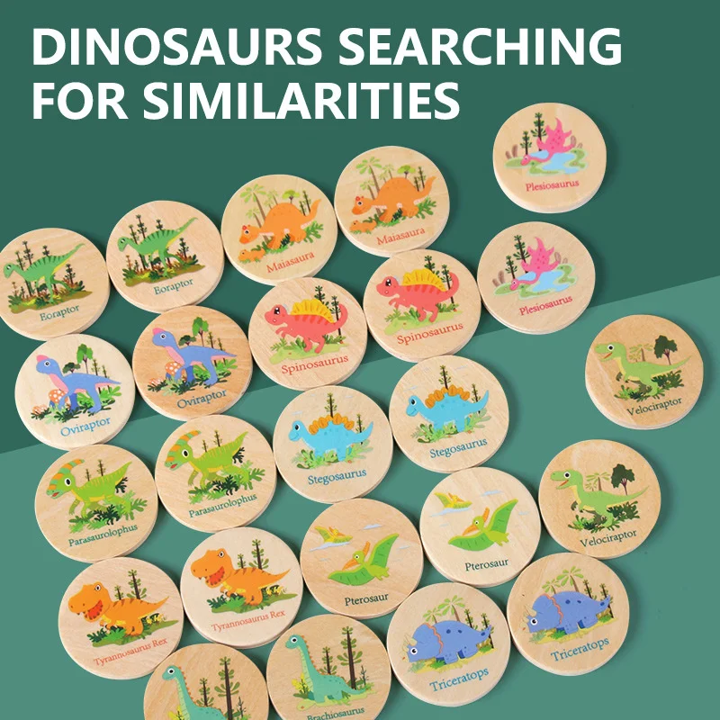 Memory Game Dinosaur Matching  - Board Game Nature 评论和价格
