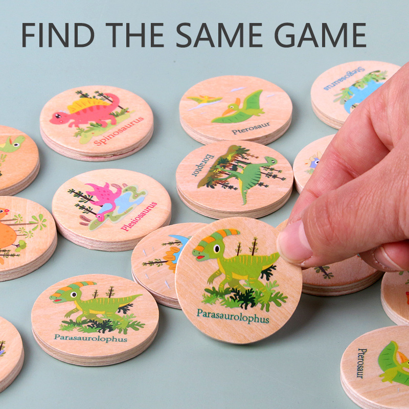 Memory Game Dinosaur Matching  - Board Game Nature 评论和价格