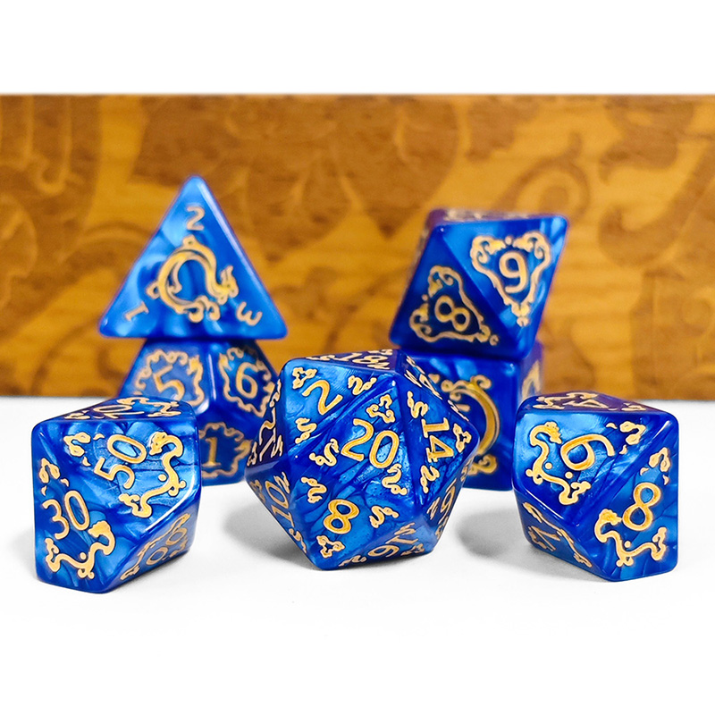 7pcs DND Dice 7Pcs/set Dragon  - Dice Set Polyhedral 评论和价格