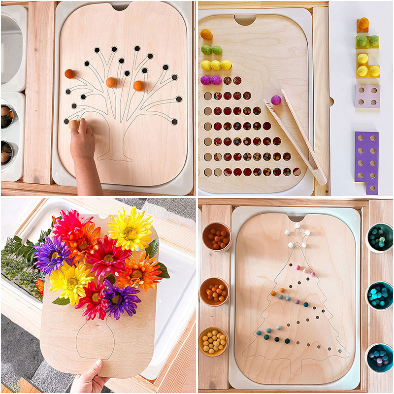 Children Montessori Games Fine - Board Game Nature 评论和价格